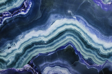 Blue geode Marble Texture Background Generative AI