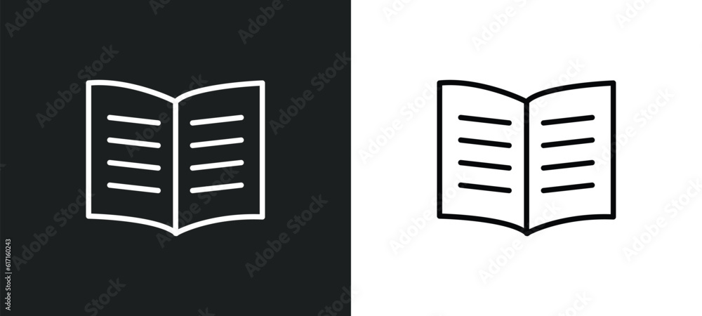 Poster knowledge line icon in white and black colors. knowledge flat vector icon from knowledge collection 