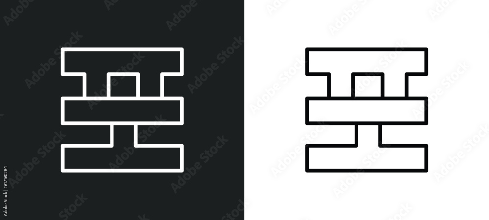 Poster standard of quality line icon in white and black colors. standard of quality flat vector icon from s