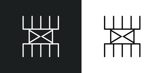 lifes challenges line icon in white and black colors. lifes challenges flat vector icon from lifes challenges collection for web, mobile apps and ui.