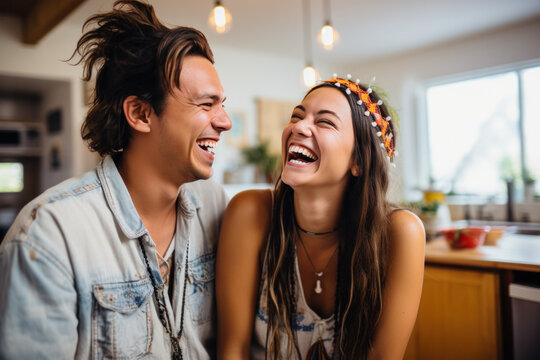 Beautiful couple spending time together