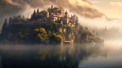 A beautiful picturesque and mysterious land