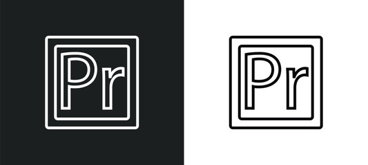 premier line icon in white and black colors. premier flat vector icon from premier collection for web, mobile apps and ui.