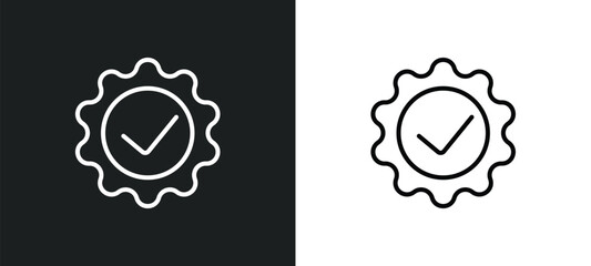 right tings line icon in white and black colors. right tings flat vector icon from right tings collection for web, mobile apps and ui.