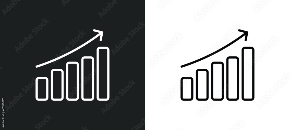 Poster evolution line icon in white and black colors. evolution flat vector icon from evolution collection 