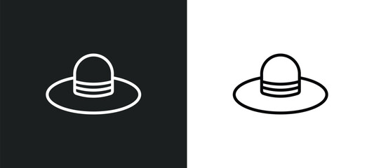 pamela line icon in white and black colors. pamela flat vector icon from pamela collection for web, mobile apps and ui.