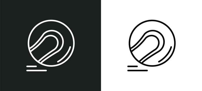 hurling line icon in white and black colors. hurling flat vector icon from hurling collection for web, mobile apps and ui.
