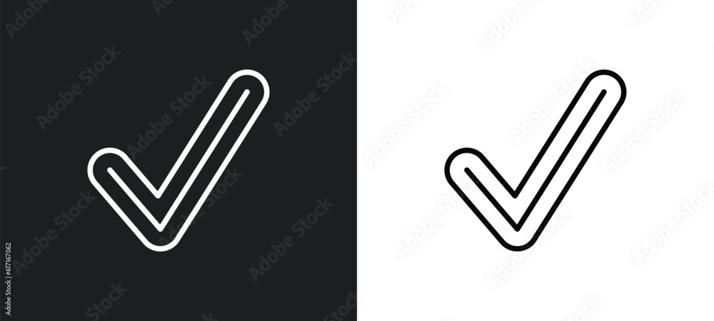 Poster check point line icon in white and black colors. check point flat vector icon from check point colle