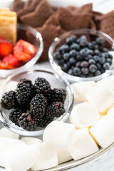 Fruit s'mores charcuterie board