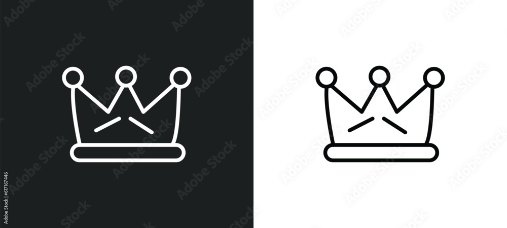 Poster royalties line icon in white and black colors. royalties flat vector icon from royalties collection 