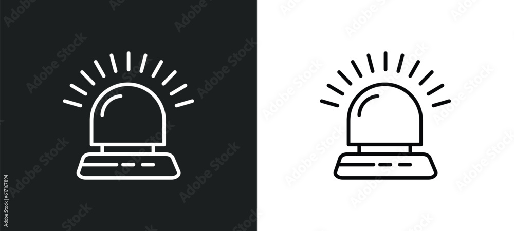 Poster flasher line icon in white and black colors. flasher flat vector icon from flasher collection for we