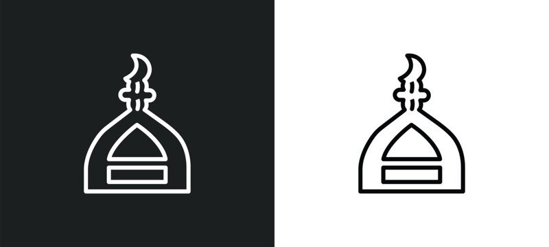 assr line icon in white and black colors. assr flat vector icon from assr collection for web, mobile apps and ui.