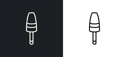 buoys line icon in white and black colors. buoys flat vector icon from buoys collection for web, mobile apps and ui. © IconArt