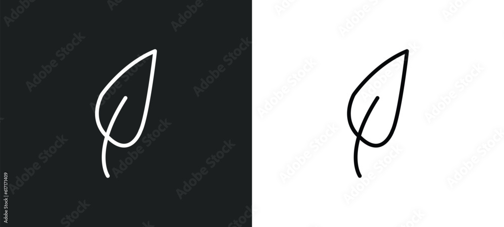 Poster acicular line icon in white and black colors. acicular flat vector icon from acicular collection for