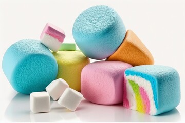 colorful marshmallows generated by AI