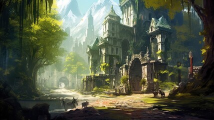 Fantasy RPG Surroundings Game Artwork