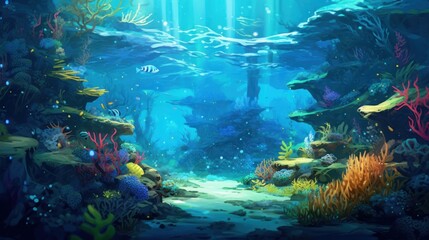 Fototapeta na wymiar Ocean Game Artwork