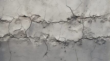 Hyperrealistic image of a cracked concrete wall texture, harsh and worn, high resolution - obrazy, fototapety, plakaty