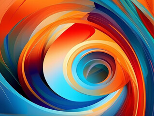 Colorful Moebius Vibrant Abstract Design for Dynamic Visuals generative AI