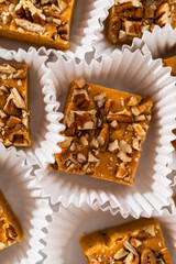 Pumpkin spice fudge with pecans
