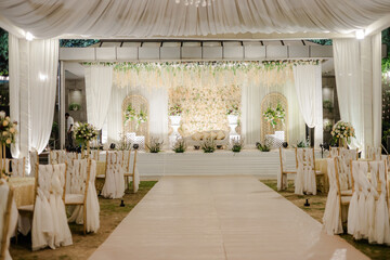 wedding table setting	
