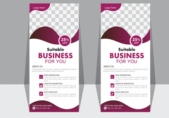 corporate business roll-up banner design