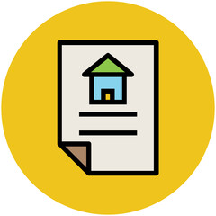 Real Estate Flat Vector Icons

