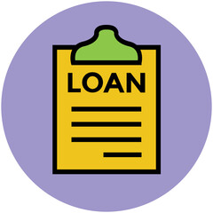 Obraz premium Pack of Real Estate Flat Circular Icons