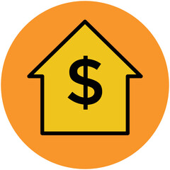 Pack of Real Estate Flat Circular Icons

