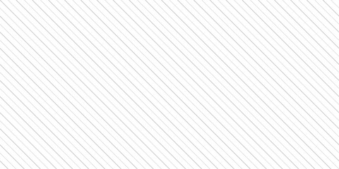 Subtle vector stripes seamless pattern. Thin diagonal lines texture, 45 degrees inclination. Minimal abstract geometric background. Simple delicate gray and white striped ornament. Minimalist design - obrazy, fototapety, plakaty