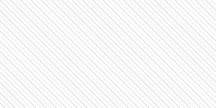 Subtle vector stripes seamless pattern. Thin diagonal lines texture, 45 degrees inclination. Minimal abstract geometric background. Simple delicate gray and white striped ornament. Minimalist design