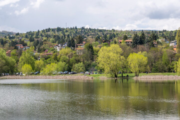 Spring Landscape of Pancharevo lake, Bulgaria