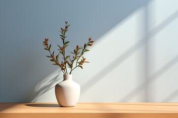 vase with flowers interior design