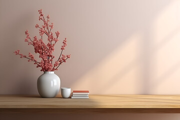 vase with flowers interior design