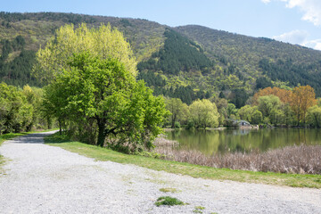 Spring Landscape of Pancharevo lake, Bulgaria