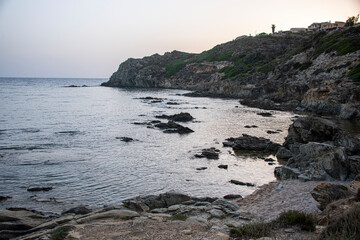Mar de la costa verde de cerdeña , Italia 