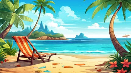 summer vacation background - beautiful wallpaper