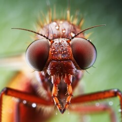 macro image of a mosquito. photography of insects. generative AI