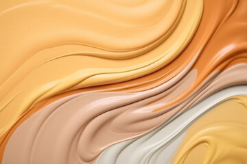 Luminous Cream Gradient Close-Up for Beauty Industry generative AI