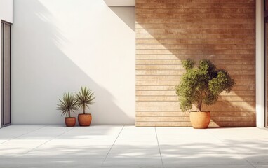 Minimalist Real estate, house, interior, home model , plants 