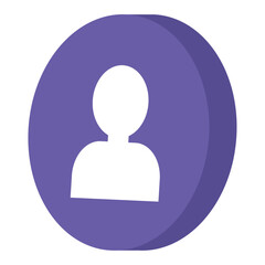 Isolated 3d internet avatar profile icon Vector