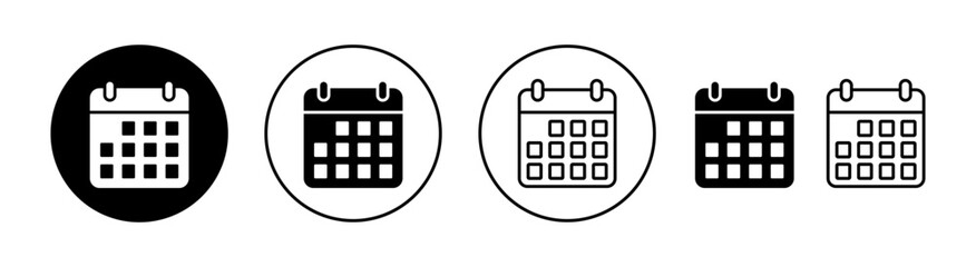 Calendar icon vector for web and mobile app. Calender sign and symbol. Schedule icon symbol