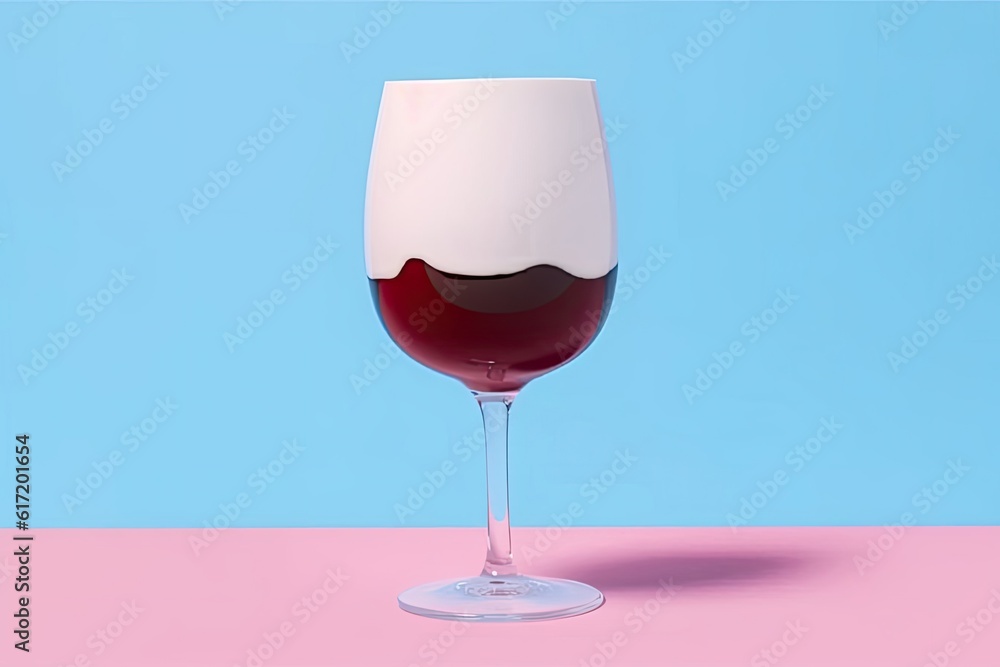 Poster summer drink backdrop with copyspace generative ai