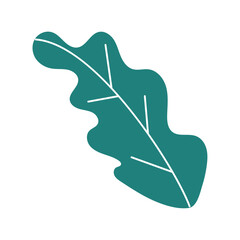 Isolated colored natural leaf icon Vector