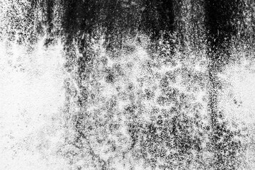 Grunge black and white abstract distress background or texture, horizontal shape