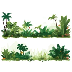 Poster jungle set vector flat minimalistic isolated illustration © Zaharia Levy