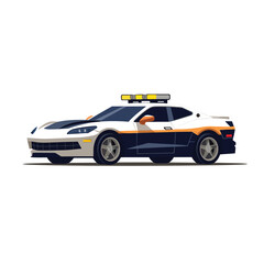 police car vector flat minimalistic isolated illustration