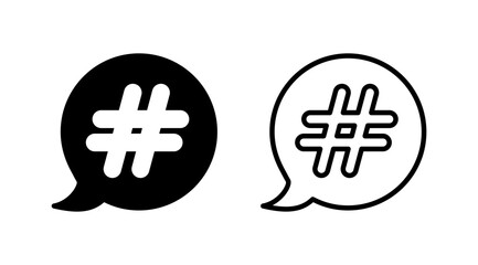 Hashtag icon vector. hashtag simbols