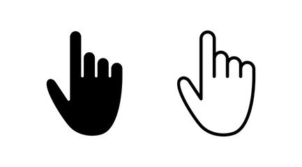 Fototapeta na wymiar Hand icon vector. hand symbols. palm