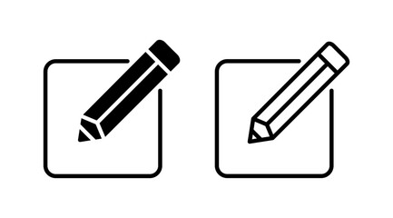 Edit icon vector. edit document sign and symbol. pencil